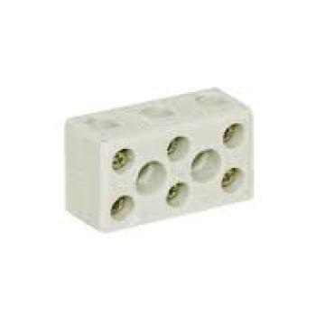 Conector de Porcelana Tripolar para Fio 10mm