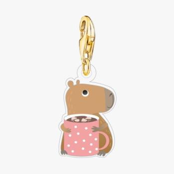 Kit Charm Capivara com Chocolate Quente - Petit Conte