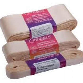 Fita de Cetim Tecida 10mx 30mm Champagne- Cinderela Valor por  Unidade