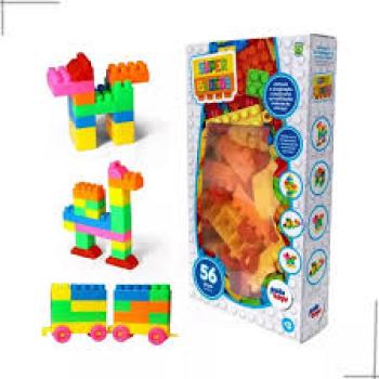 Bloco de Montar 84 Pçs Super Blocos - Paki Toys