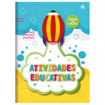 Caderno de Atividades Educativas Infantil com Adesivos e 16fls - Animativa
