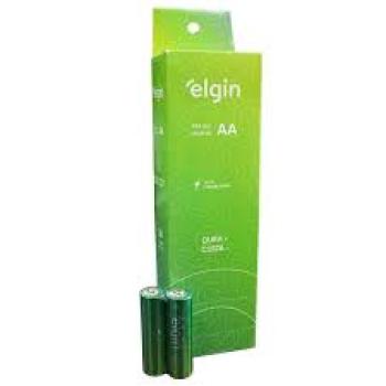 Pilha Alcalina Palito AA Elgin - Valor do par