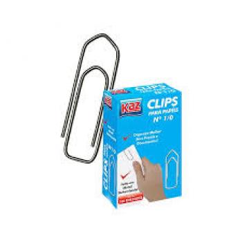 Clips para Papel Kaz Nr 1 - Kaz com 100 Unidades