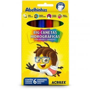 Big Canetas Hidrográficas com 6 Unidades - Acrilex*