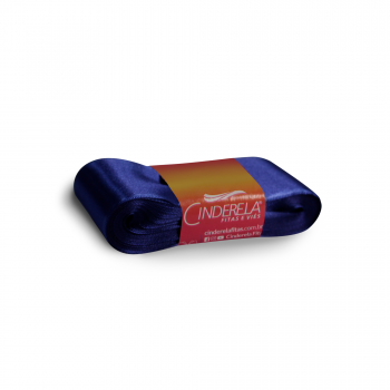 Fita de Cetim Tecida 10mx 38mm  Marinho- Cinderela