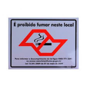 Proibido Fumar Neste Local 15x20 Pacific Flowers