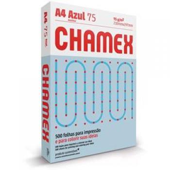 Papel Sulfite A4 Colorido Chamex 75 g Azul - Chamex