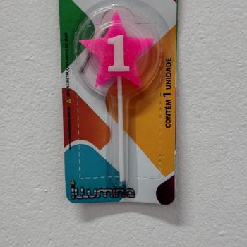 Vela Estrela Rosa nr 1 Illumina