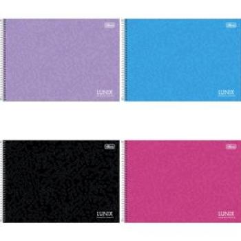 Caderno Desenho Universitário Capa Dura Lunix Espiral 60 fls. - Tilibra