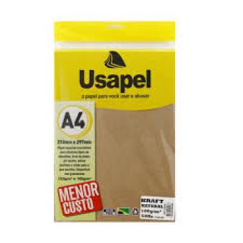 Papel Kraft Natural 50fls 180g usapel