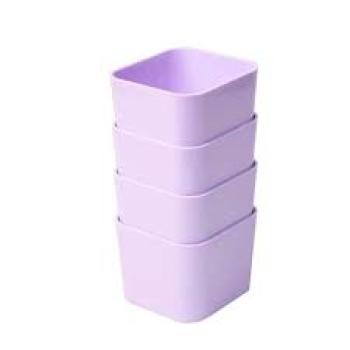 Porta Objetos Pequeno com 4 Peças Pastel - Dello