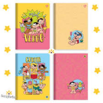 Caderno Brochura 1/4 80 Folhas Turma da Mônica 10486 Animativa