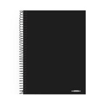 Caderno Cd 01x1 96 Fls Neutro Preto Tamoio