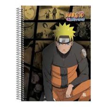 Naruto – Caderno Universitário Espiral Capa Dura – 160 folhas – 10 matéria – Animativa