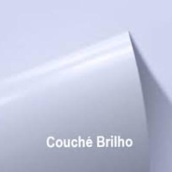 Papel Couche Brilho 115g/2 com 50 Folhas - Kaz