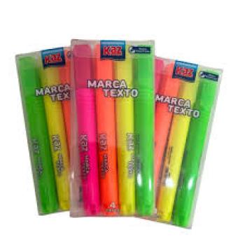 Marca Texto 4 Cores-KZ3019 - Kaz