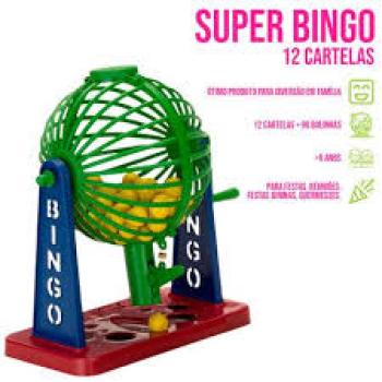 Super Bingo com 12 Cartelas Coloridas