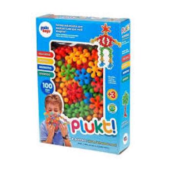 Plukt Toys Bloco de Montar 100 Peças - Poki Toys