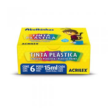 Tinta Plástica Plastic Paint - Conj 8 Unid 23G cada- Valor da Unidade*