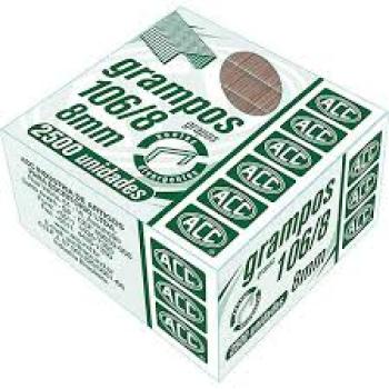 Grampo para grampeador 106/8 Galvanizado 2500 Grampos - Acc