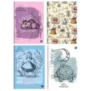 Caderno Colegial Edições CD - 160 folhas - Capa  - Alice Wonderland( 2025 ) - Animativa - Valor por Unidade
