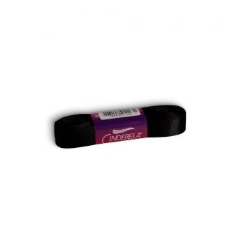 Fita de Cetim Tecida 10mx15mm Preto - Cinderela*