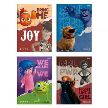 Caderno 01x1 Capa Dura Pixar 80f - Animativa