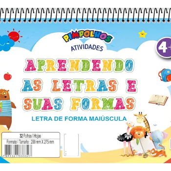 Caderno de Atividades- Aprendendo as Letras e Suas Formas 4+  Animativa