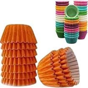 Embalagem para Doces nr4 Forminha Laranja Pacote com 100 Unidades - Prafesta