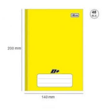 Caderno Brochura 1/4 80 f 140mmx202mm  Amarelo Foroni - Valor por Unidade