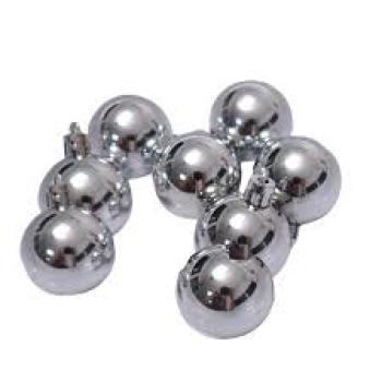 Bola 8 Peças  Lisa 3 cm Color Natal