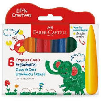 Giz de Cera Jumbo 6 Cores Supermacio Linha Criatives