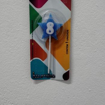 Vela Estrela Azul nr 8 Illumina