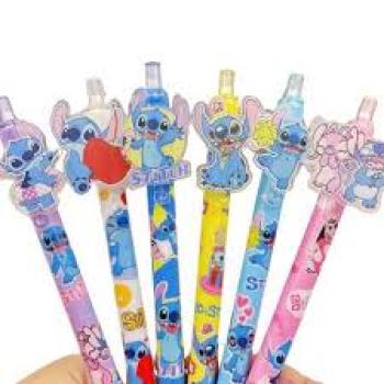 Caneta Gel  Stitch Disney Pretyo 0,5 mm Desenho Animados -