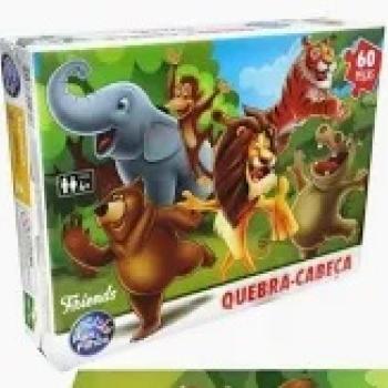 QUEBRA CABEÇA  60 PECAS INFANTIL AMIGOS - PAIS E FILHOS
