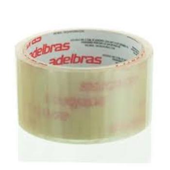Fita para Empacotamento Transparente 48mmx50m Adelbras