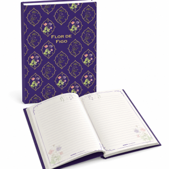 Caderno Colegial Flor de Figo com aroma 80fls  Dani Fernandes Animativa