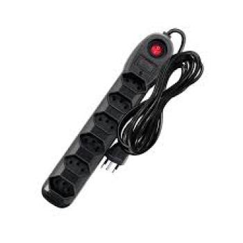 Filtro de Linha 1,2M 6 Tomadas 3 Pinos Bivolts - Jetcon