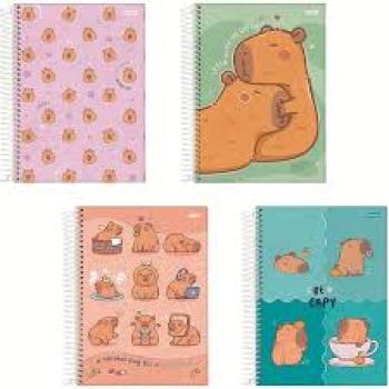 Caderno Universitário 10 x1 160 Fls Capyvibes - Jandaia