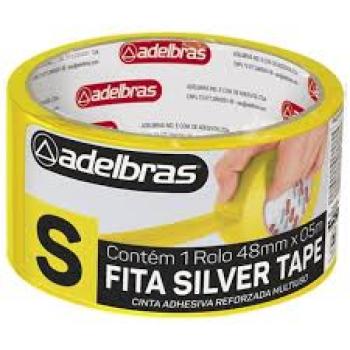 Fita Silver Tape Amarela Multiuso 48X0,5m - Aldebrás