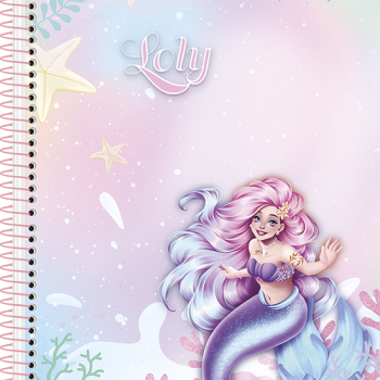 Caderno Animativa Loly 80 Folhas Caderno Animativa Loly 80FLS