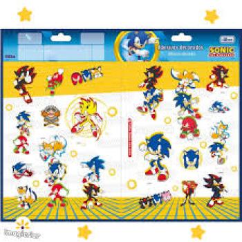 Cartelas Adesivas Sonic - Tilibra
