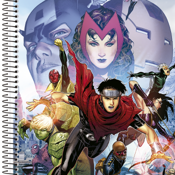 Caderno Marvel Now 1/4 Brochura Costurado 80 Folhas - Animativa
