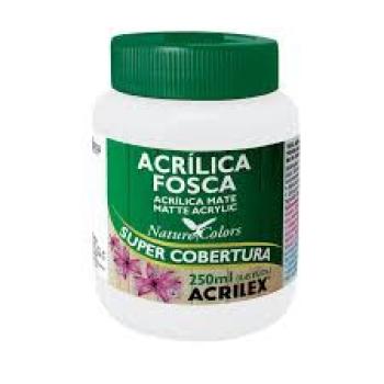 Tinta Acrílica Fosca Branco 250ml - Acrilex
