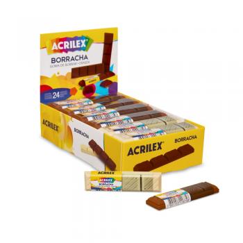 Borracha Chocolate - Acrilex- Valor da Unidade*