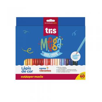 Lapis de Cor Tris Mega Soft Cjto 60 cores