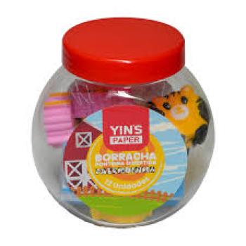 Borracha Escolar Ponteiras Divertidas Fazendinha - Yins - Valor por Unidade