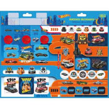 Cartelas Adesivas Hot Wheels- Tilibra