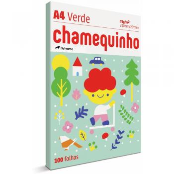 Papel Sulfite Verde A4 75g 210mmx297mm Chamequinho PT 100 FL