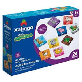 Jogo da Memória Animais 24 Peças - Xalingo